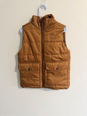 Lucky Brand Kids Tan Quilted Puffer Vest